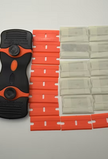 Temu Double-Ended Glass Scraper with 10 Metal Blades & 10 Plastic Blades