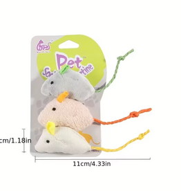 Temu Interactive Mouse Cat Toy 3pk