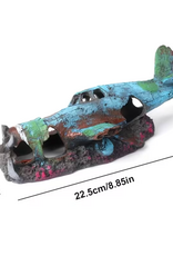 Temu Resin Aquarium Ornament - Airplane Wreckage