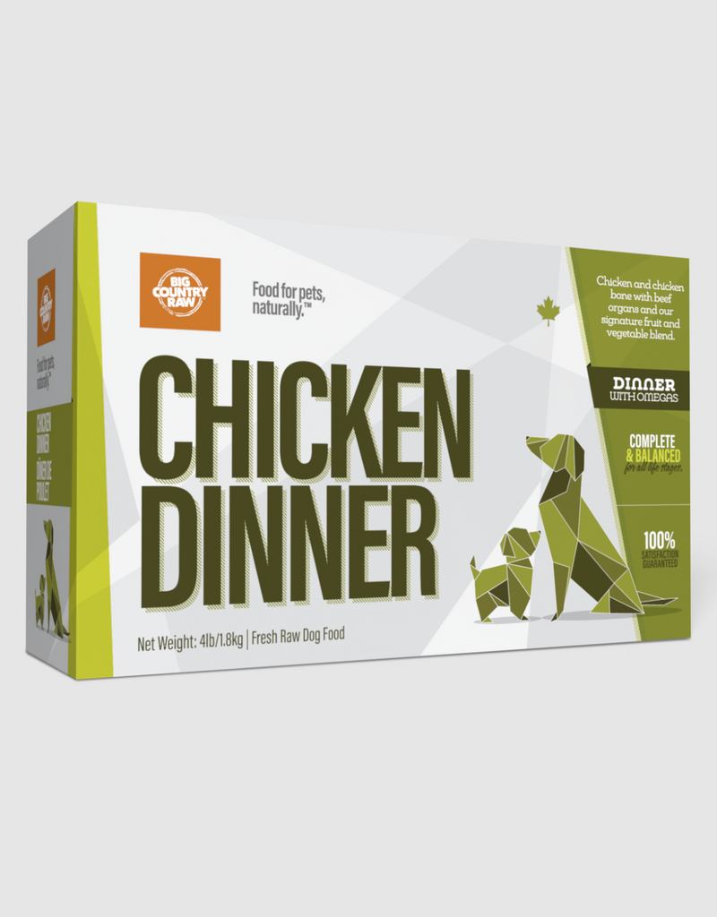 Big Country Raw Big Country Raw Chicken Dinner Carton 4lb