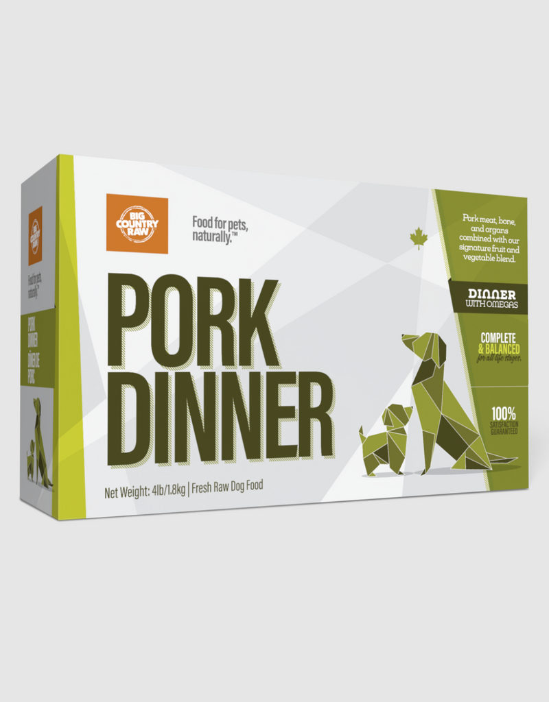 Big Country Raw Big Country Raw Pork Dinner Carton 4lb
