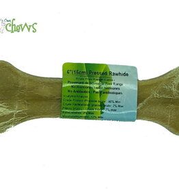 Nature's Own Dog Chews Bulk - Pressed Buffalo Rawhide Bone 6″ - 1pc.