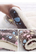 Temu Plush Rectangular Pet Mat 19.3in x 12.6in - Dark Coffee - Medium