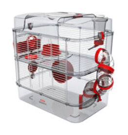 Zolux Zolux Rody3 Duo Hamster Cage - 2-story - Grenadine - 16.14 x 10.62 x 15.74 in
