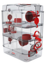 Zolux Zolux Rody3 Trio Hamster Cage - 3-story - Grenadine - 16.14 x 10.62 x 20.86 in