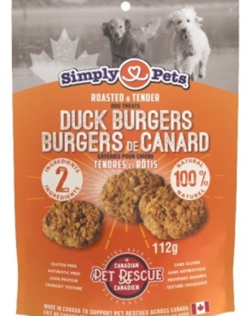 Simply Pets Simple Pets All Natural Treats - Duck Bangers 112g