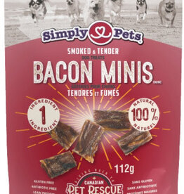 Simply Pets Simple Pets All Natural Treats - Bacon Minis 112g