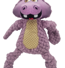 Happy Tails Happy Tails Woolies Plush 13" Hippo Dog Toy