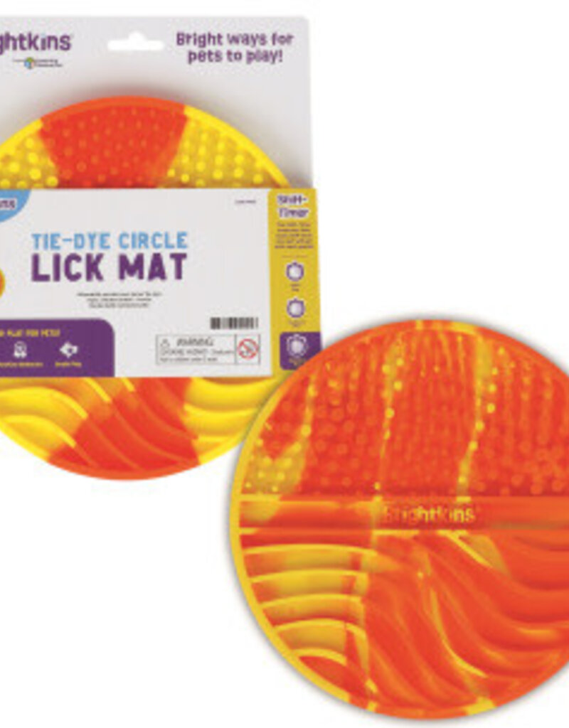 Brightkins Brightkins Lick Mat - Tie Dye Circle