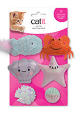 Catit Catit Cat Toy - Sea Animal Set - 6-pack
