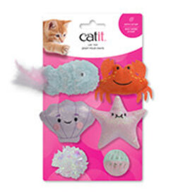Catit Catit Cat Toy - Sea Animal Set - 6-pack