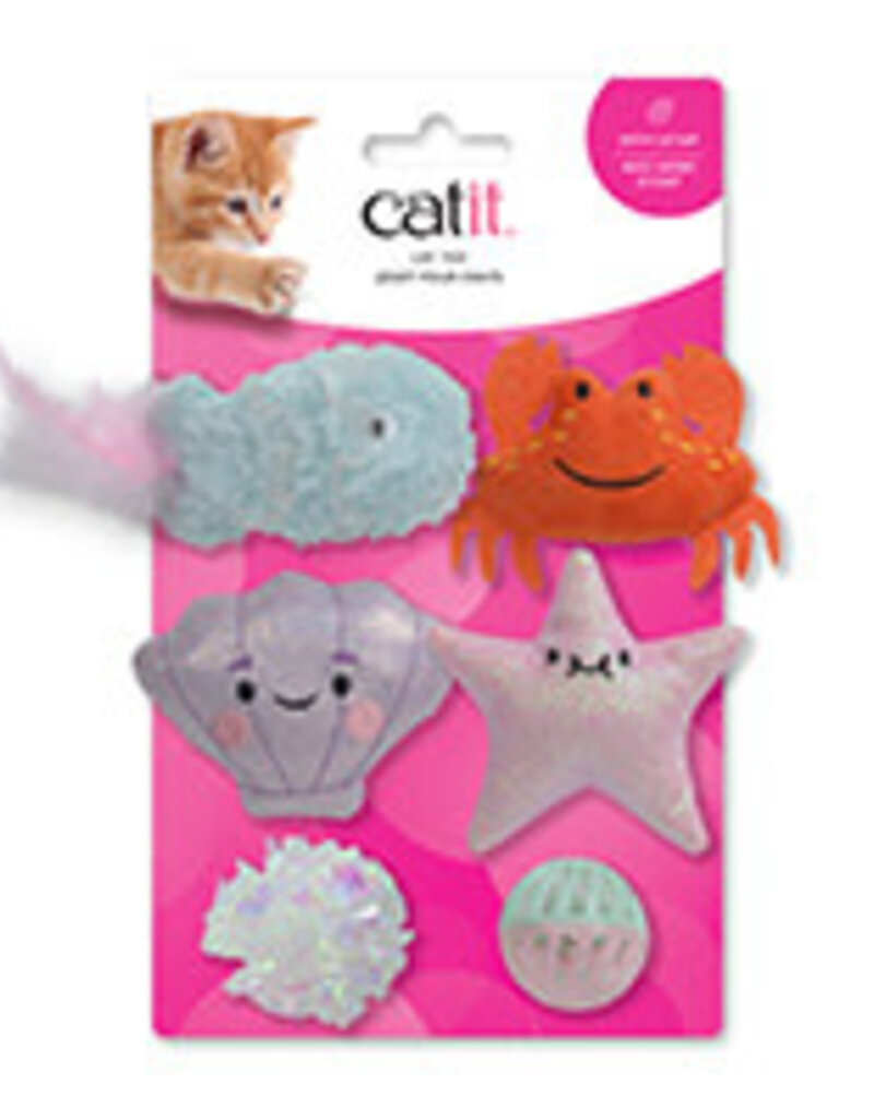 Catit Catit Cat Toy - Sea Animal Set - 6-pack