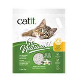 Catit Catit Go Natural! Ultra-Light Clumping Cat Litter - Vanilla - 1.4 kg (3 lbs) Bag