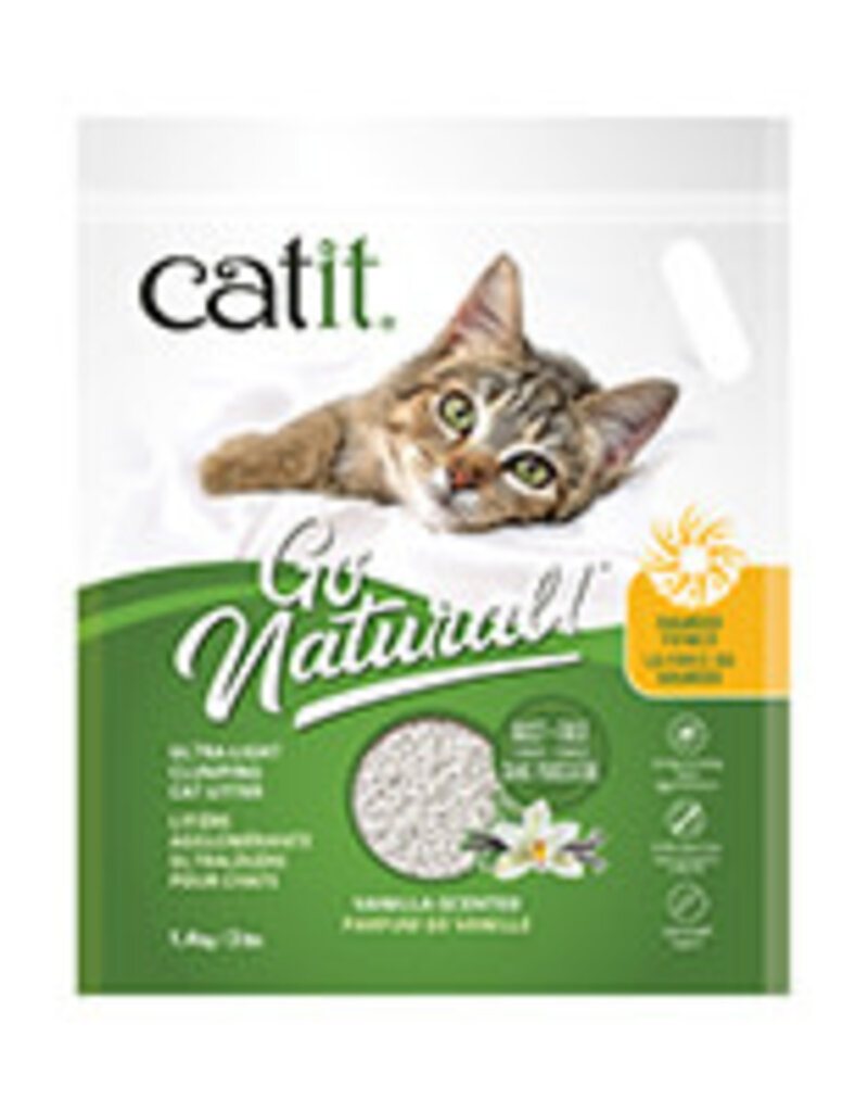 Catit Catit Go Natural! Ultra-Light Clumping Cat Litter - Vanilla - 1.4 kg (3 lbs) Bag