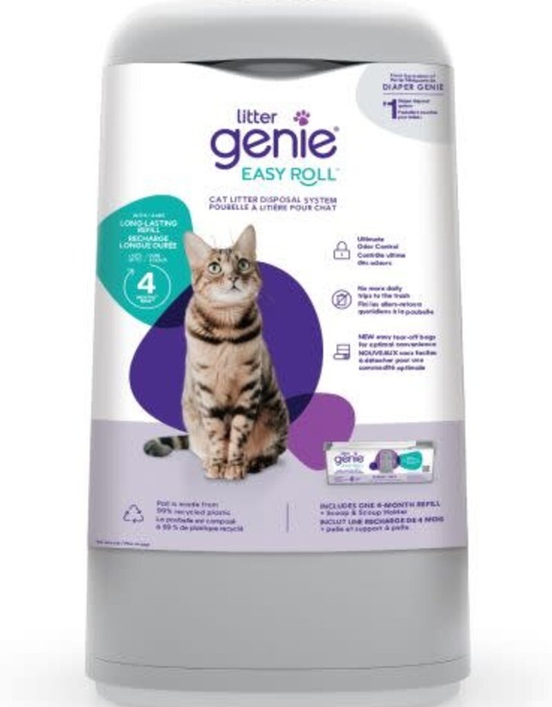 Angelcare Angelcare Litter Genie Easy Roll Cat Litter Disposal System, Scoop, Holder & Refill (Up To 4 Months)