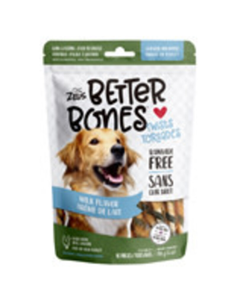 Zeus Better Bones - Milk Flavor - Chicken-Wrapped Twists - 10 pack