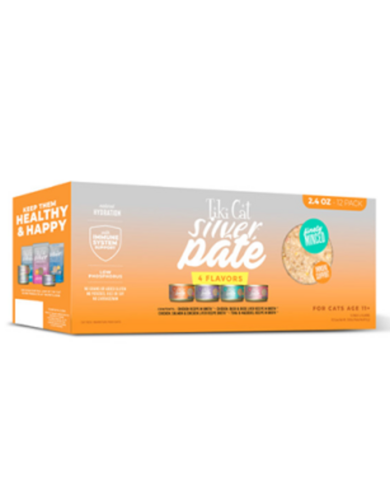 tiki Tiki Cat Silver Pâté Variety Pack Wet Cat Food 12 x 2.4oz