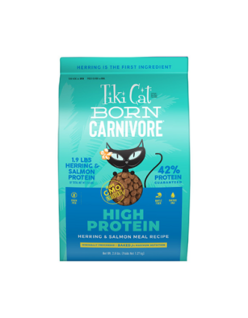tiki Tiki Cat Born Carnivore® High Protein Herring & Salmon Meal Recipe Dry Cat Food 2.8lb