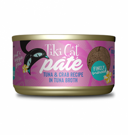 tiki Tiki Cat Grill Pâté Tuna & Crab Recipe in Tuna Broth Wet Cat Food 2.8oz