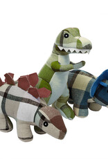 Multipet Plaidosaurus Dog Toy - 10" - Assorted Colours