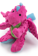 GoDog Dragons Squeaky Dragon Pink Dog Toy - Large