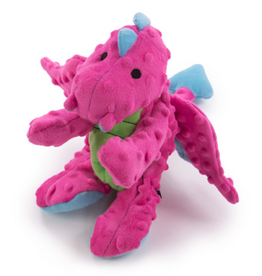 GoDog Dragons Squeaky Dragon Pink Dog Toy - Large