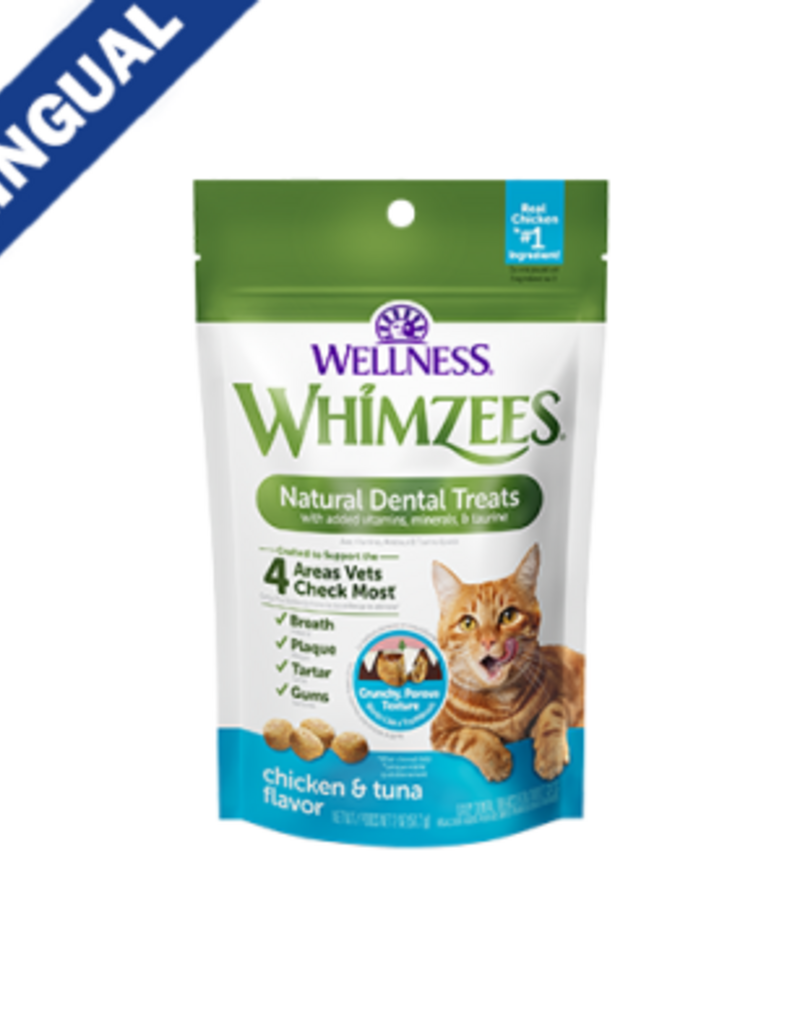 Whimzees Whimzees Natural Dental Treats Chicken & Tuna Flavor for Cats 2oz