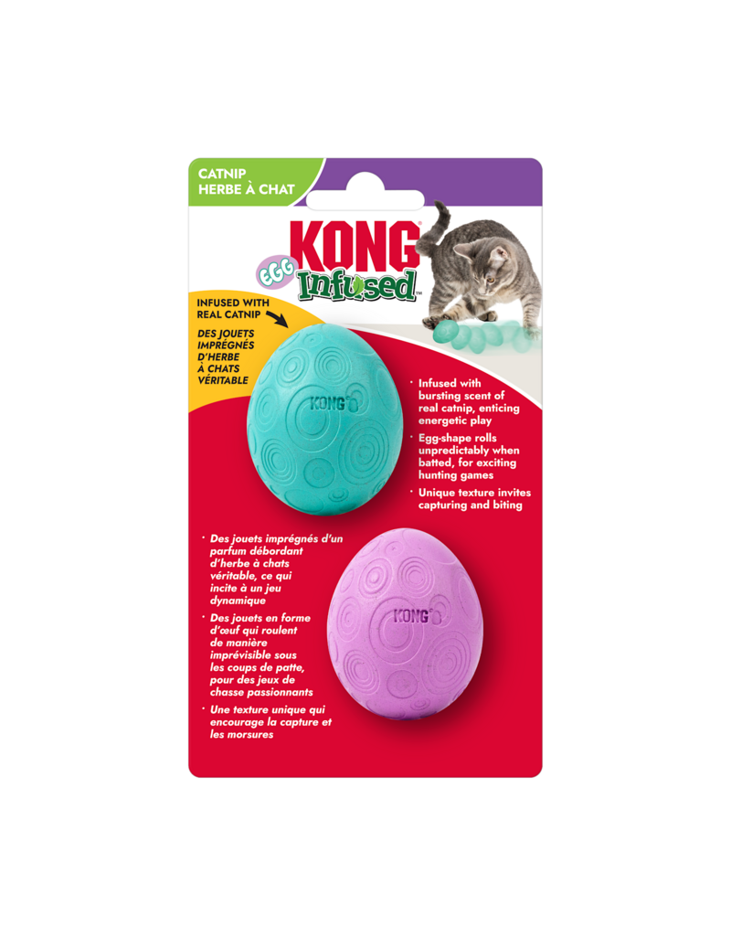 Kong Kong Cat Infused Catnip Egg - 2 pack