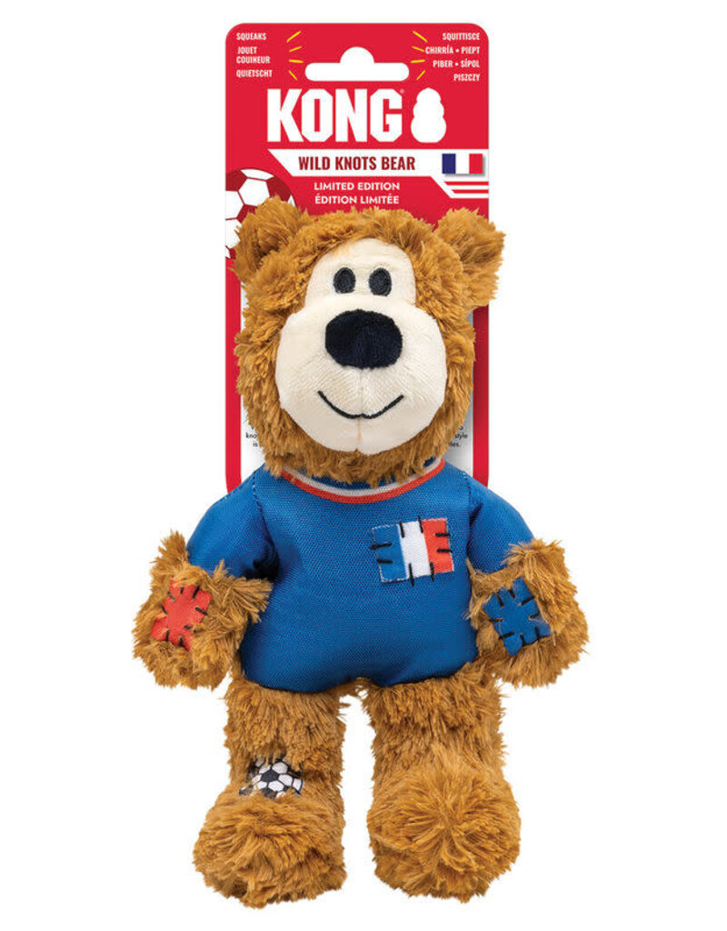 Kong Kong Wild Knots Soccer - France Bear - Medium