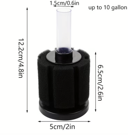 Temu Aquarium Bio Sponge Filter - Up to 10 Gallon