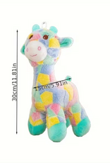 Temu Colourful Plush Dog Toy - Deer 1pc