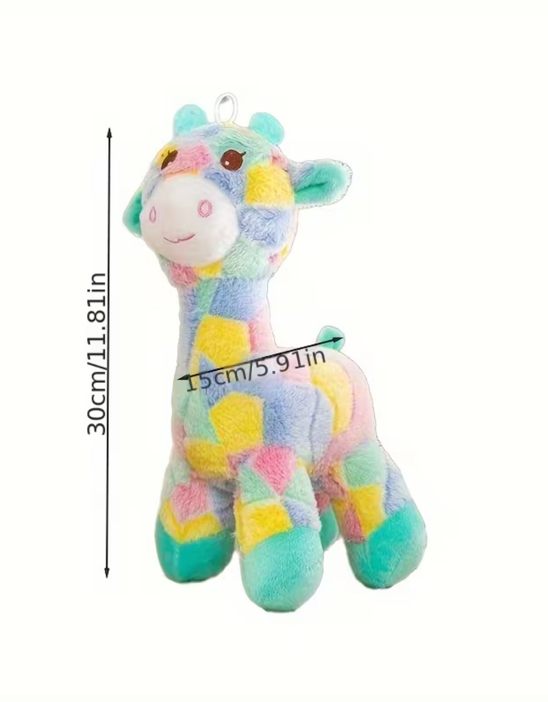 Temu Colourful Plush Dog Toy - Deer 1pc
