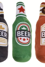 Temu Beer Bottle Shaped Squeaky Dog Toy - Assorted Colours 1pc
