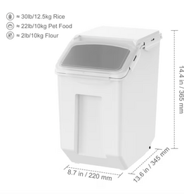 Vevor Vevor Food Storage Container with Measuring Cup 15L - 1pc.