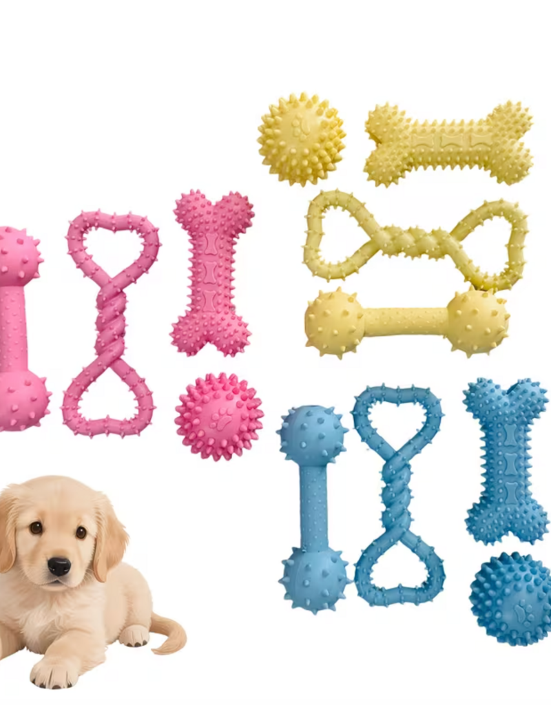 Temu Assorted Puppy Chew Toys - Assorted Colours 1pc