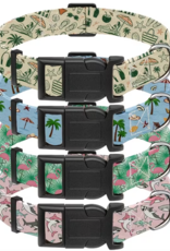 Temu Adjustable Dog Collar - Assorted Aloha Patterns - MD