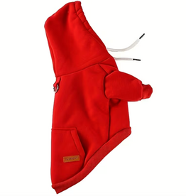 BinBin BinBin Pet Hoodie with Pocket - Red - XLarge