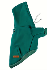 BinBin BinBin Pet Hoodie with Pocket - Teal Green - Medium