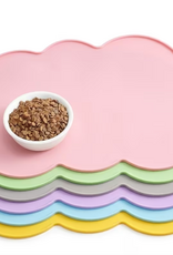 Temu Non-Slip Silicone Cloud Shaped Feeding Mat - Assorted Colours 1pc