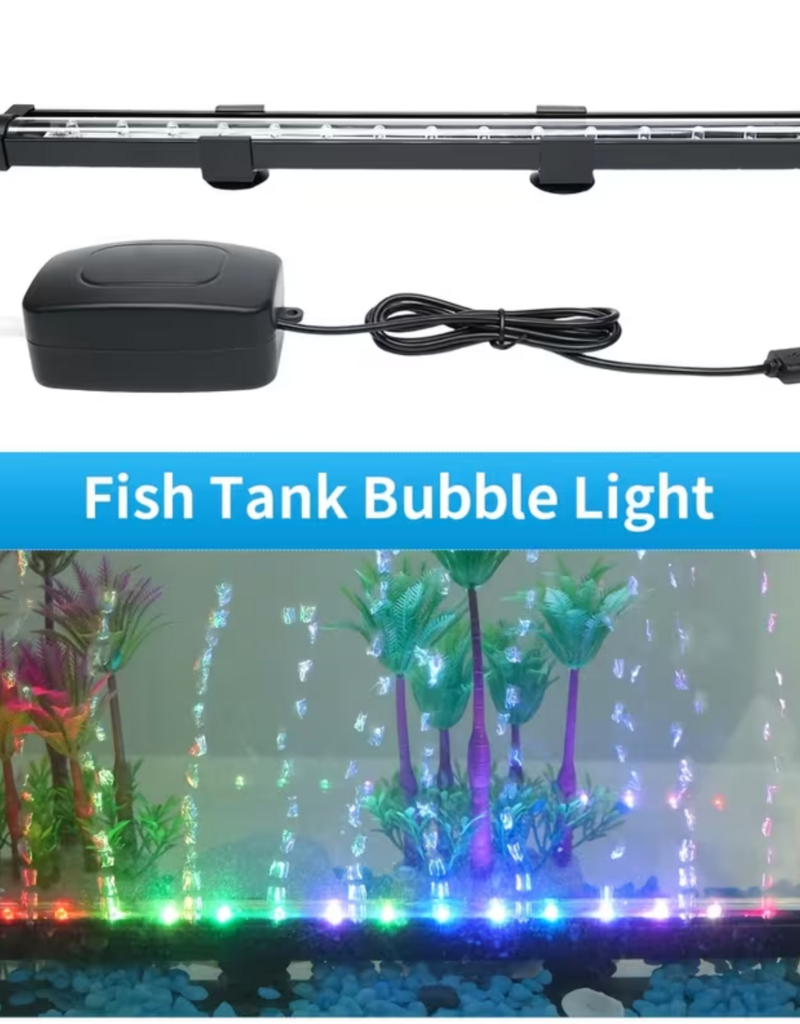 Temu Aquarium Light with Air Bubbler Pump 14in