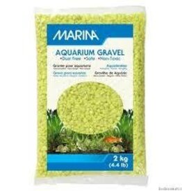 Marina Marina Lime-Green Decorative Aquarium Gravel - 2 kg (4.4 lb)