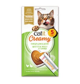 Catit Catit Creamy Cat Treats - Chicken and Duck Recipe - 5 pack