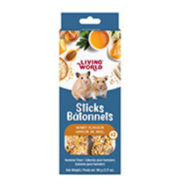 Living World Hamster Treat Sticks - Honey Flavour - 2 pack - 90 g (3.17 oz)