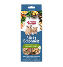 Living World Hamster Treat Sticks - Vegetable Flavour - 2 pack - 90 g (3.17 oz)