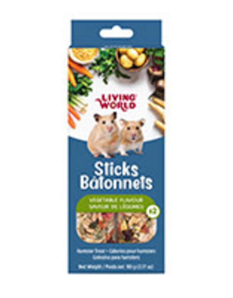 Living World Hamster Treat Sticks - Vegetable Flavour - 2 pack - 90 g (3.17 oz)