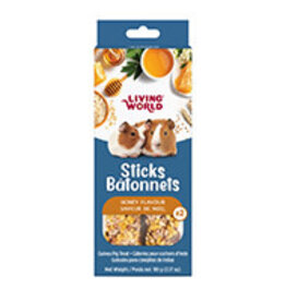 Living World Guinea Pig Treat Sticks - Honey Flavour - 2 pack - 90 g (3.17 oz)