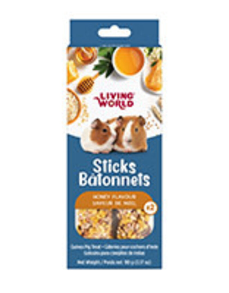 Living World Guinea Pig Treat Sticks - Honey Flavour - 2 pack - 90 g (3.17 oz)