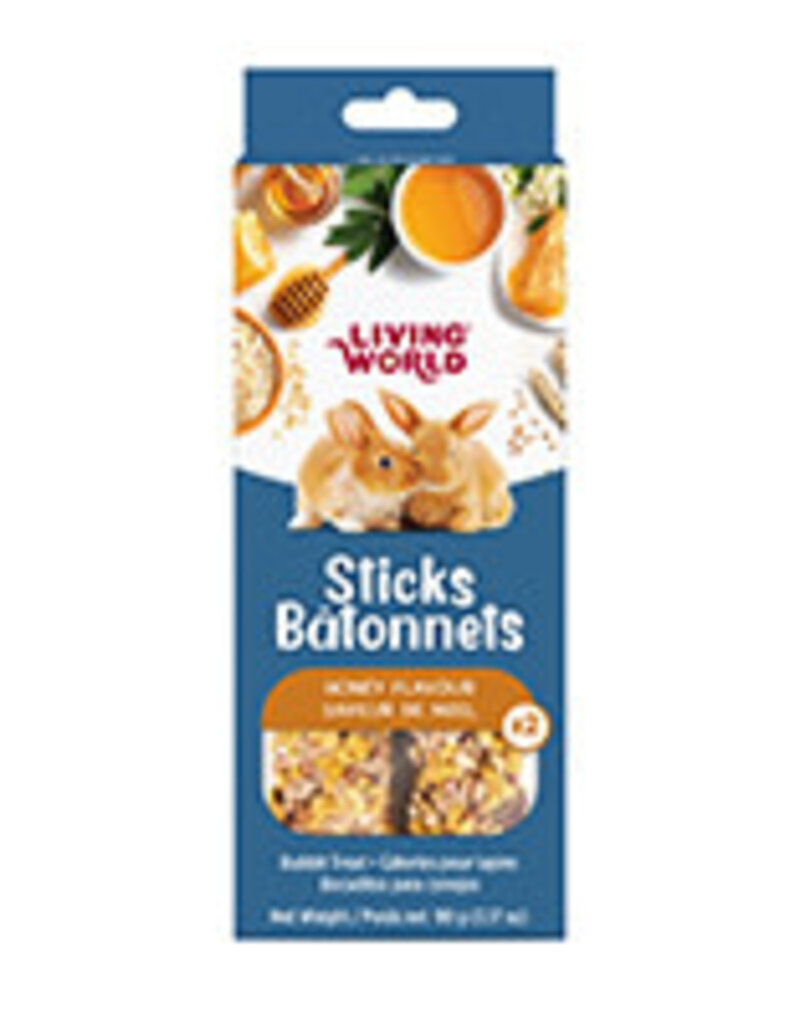 Living World Rabbit Treat Sticks - Honey Flavour - 2 pack - 90 g (3.17 oz)