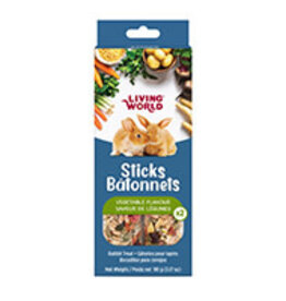 Living World Rabbit Treat Sticks - Vegetable Flavour - 2 pack - 90 g (3.17 oz)