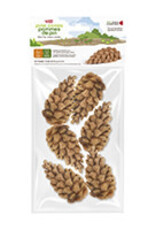Living World Edible Pine Cones Chew Toy - Brown - 6 pack - 66 g (2.3 oz)